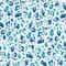 RoomMates Blue & Green Brushstroke Leopard Peel and Stick Wallpaper
